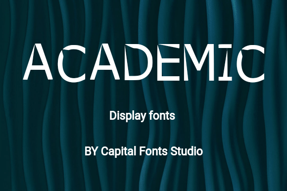 Academic: A Playful Display Font for Bold Digital Headlines