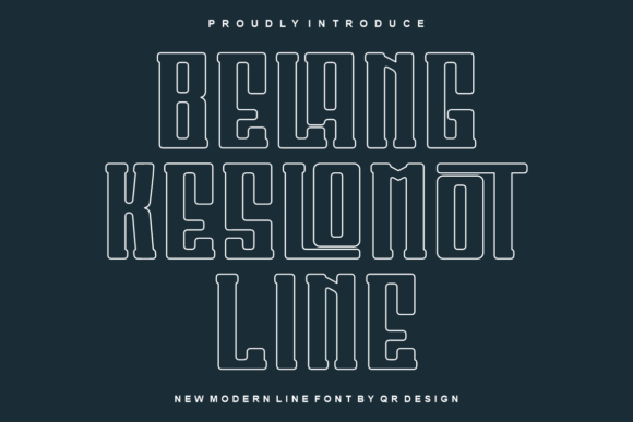 Belang Keslomot Line: A Bold, Authentic Display Font for Real Branding