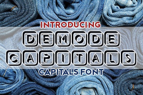 Demode Capitals: A Bold Display Font for Editorial Impact
