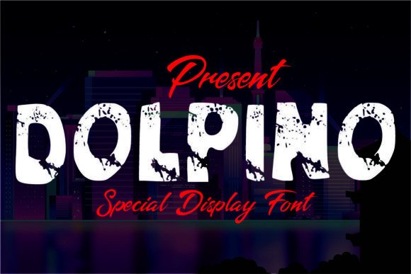 Dolpino: A Grunge Display Font That Feels Like a Late-Night Sketch Session