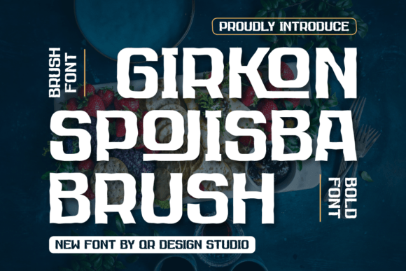 Girkon Spojisba Brush: A Bold Display Font for Scroll-Stopping Brand Content