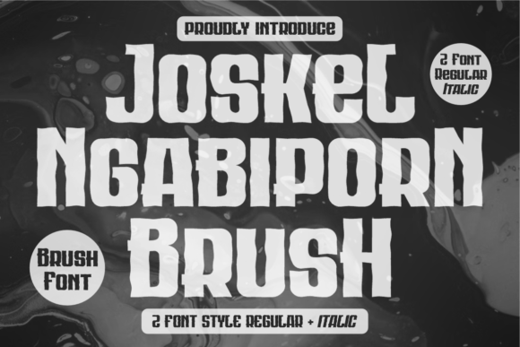Joskel Ngabiporn Brush: A Bold, Authentic Display Font for Small Brands
