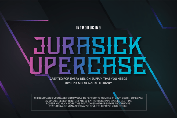 Jurasick Uppercase: A Bold Display Typeface for Editorial Impact