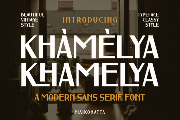 Khamelya: A Modern Sans Serif Font That Elevates Your Brand