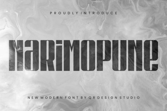 Narimopune: A Bold, Grounded Display Typeface for Editorial Clarity