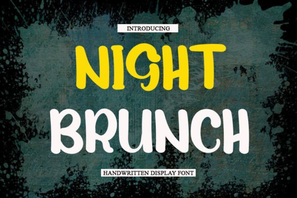 Night Brunch: A Display Font That Knows Its Moment