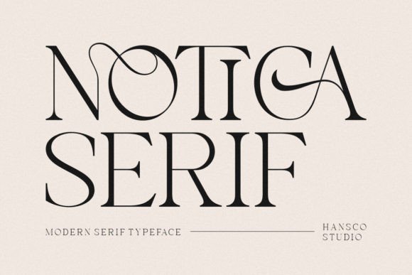 Notica Serif: A Romantic, Modern Display Font for Real Branding