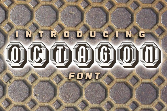 Octagon: A Stylish All-Caps Display Font for Small Business Branding