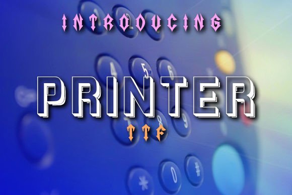 Printer: A Squarish Display Font That Anchors Bold Brand Moments