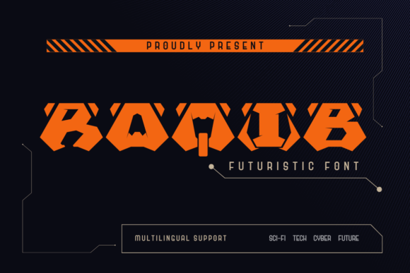 Raqib: A Futuristic Display Font for Editorial Impact