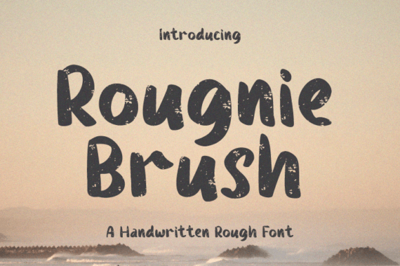 Rougnie Brush: A Bold Handwritten Font for Real Business Branding