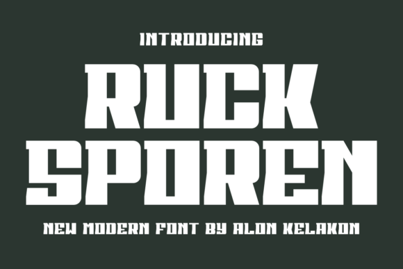 Ruck Sporen: A Modern Display Font for Editorial Impact