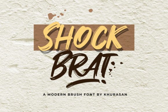 Shock Brat: A Playful Display Font That Pops on Every Screen