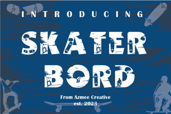 Skatebord Font: Bold, Icy Display Type for Memorable Branding