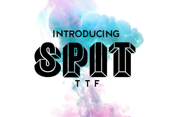 Spit: A Bold 3D Typeface for Standout Display Design