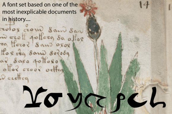 Voynich - Hollow: A Mystical Display Font for Crafters
