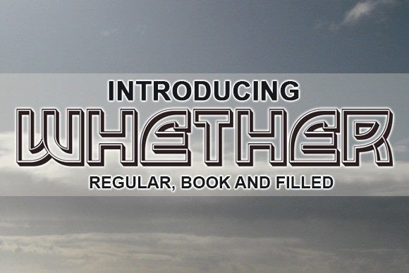 Whether: A Retro Display Font for Distinctive Web Design