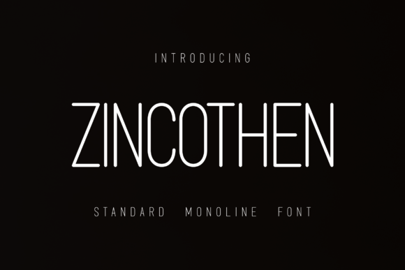 Zincothen: A Clean, Tall Sans Serif Font for Handmade Labels & Printables